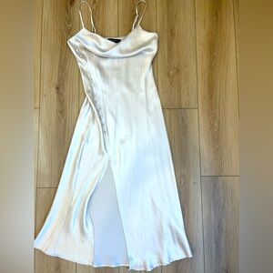 Slip satin midi dress